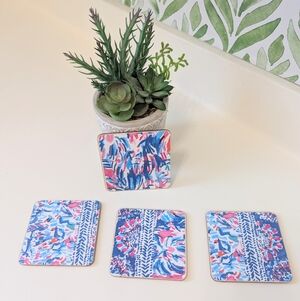 Set Of 4 Handmade Lilly Pulitzer Coasters